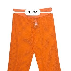 Long mesh bell bottom party pants